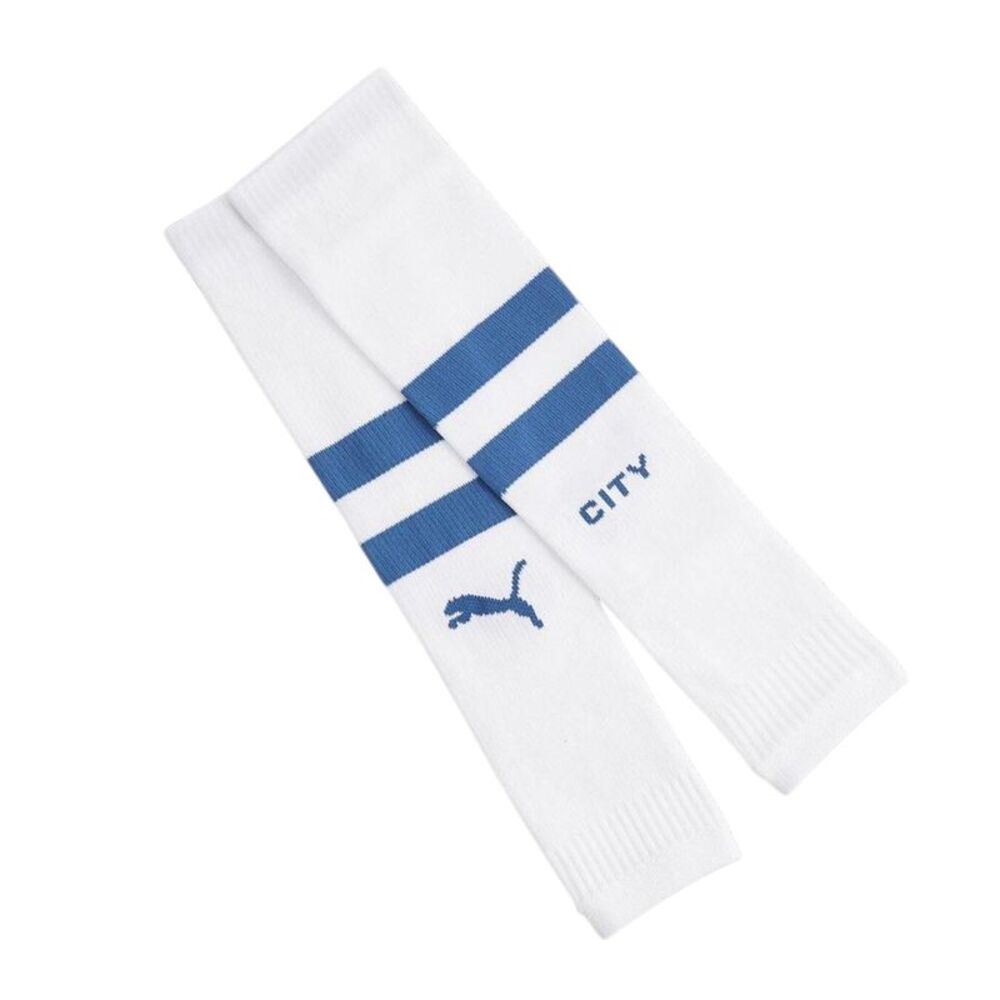 Puma Mens Manchester City FC Football Socks / Puma White